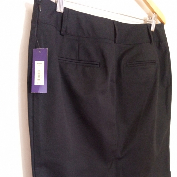 Apt 9 black mini skirt women's size 14 NWT - Picture 4 of 7